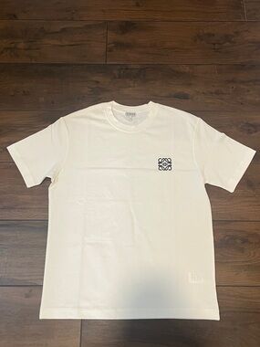 Loewe white anagram fitted shirt size small